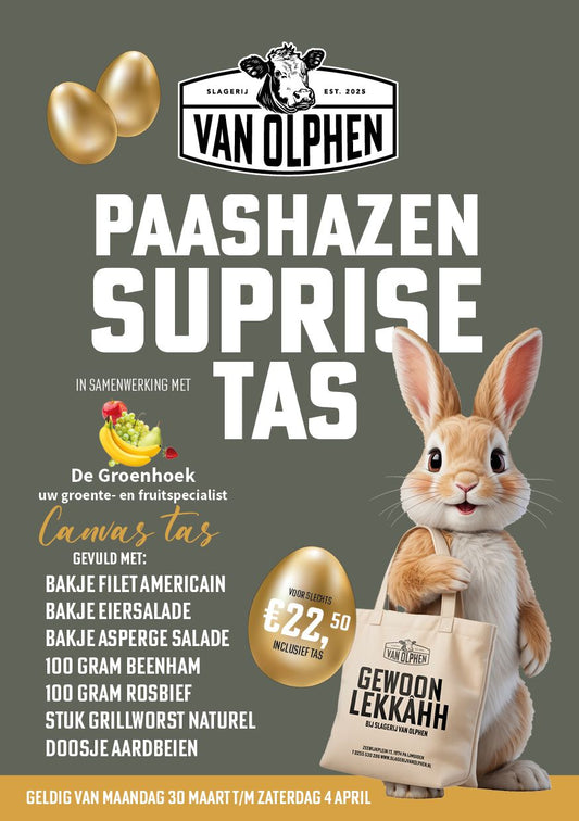 Paashazen suprise tas